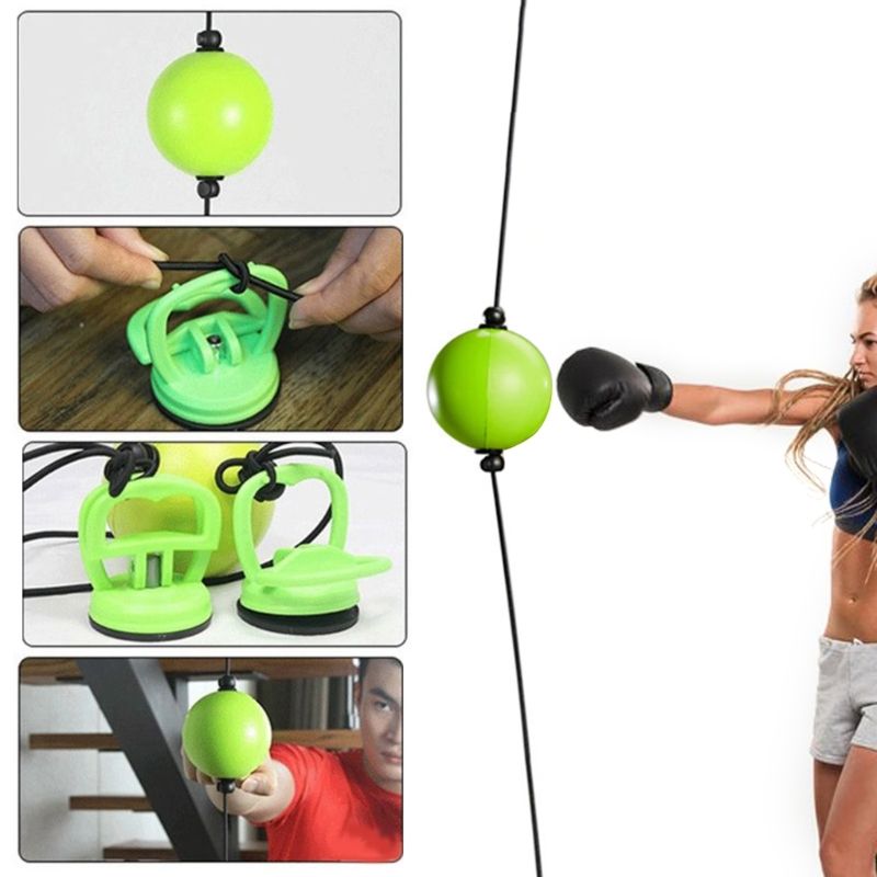 Sucker Suspension Boxing Speed Ball Ballon de boxe réglable Hauteur réglable Sac de frappe à double tête Speed Punching Ball_voghion.com