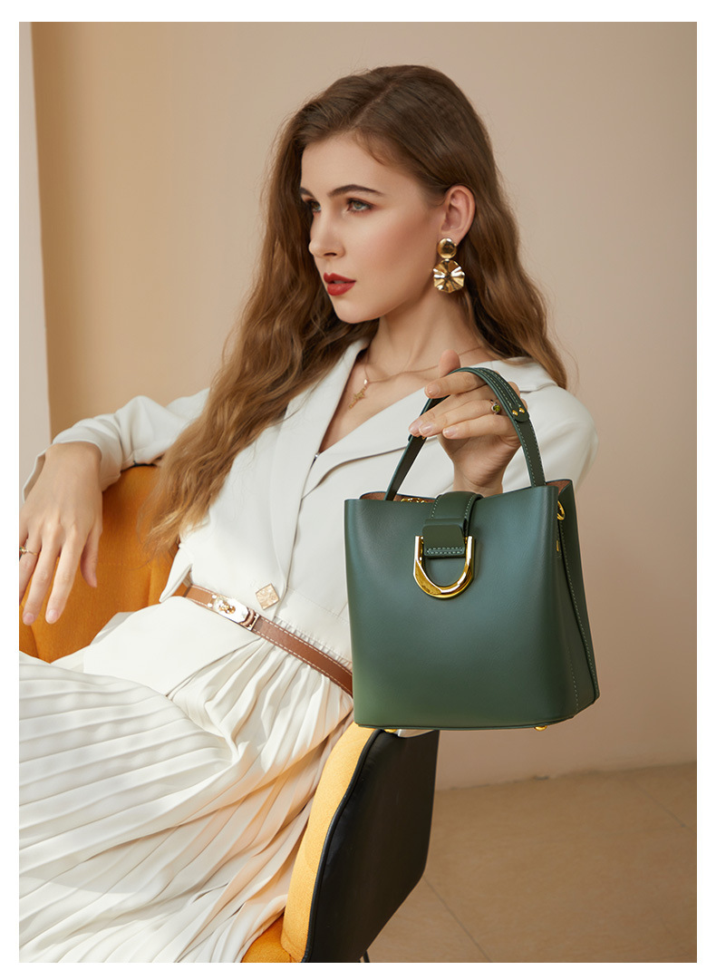 Vera pelle vegetale, pelle bovina, nuovo temperamento high-end, semplice e alla moda, borsa da donna, trasporto a mano, postino a tracolla a spalla_voghion.com