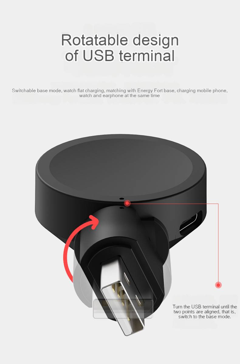 Samsung galaxy watch6/5/4 Watch charger active2 USB Mini portable charging stand_voghion.com