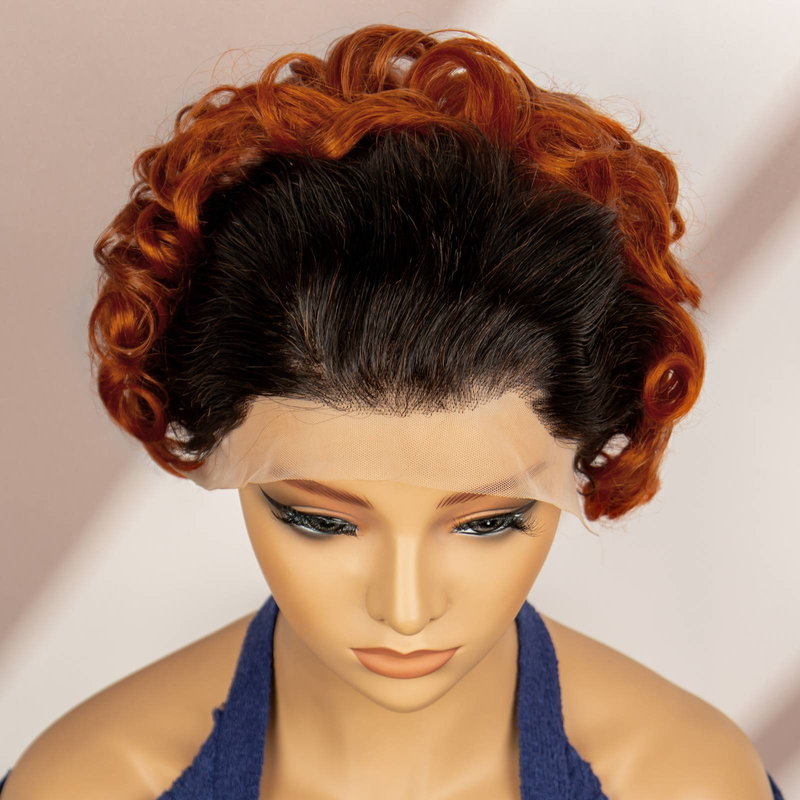 13 x 4 Spitzenhaube aus Echthaar für dauergewelltes und lockiges Haar, hochwertiges 100 % Echthaar._voghion.com