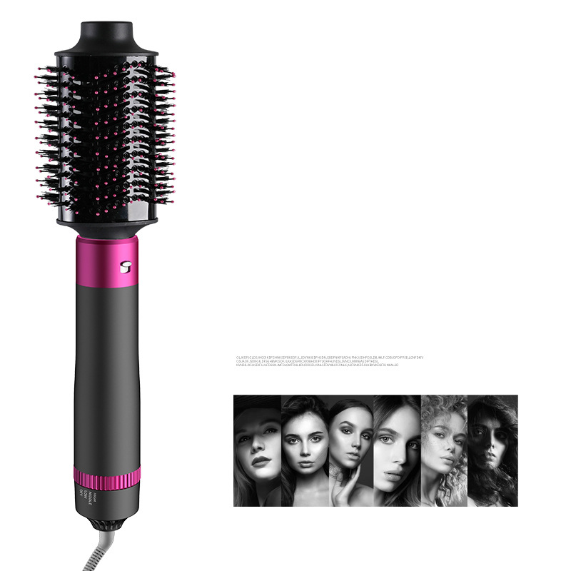 5 in 1 Strumento di modellatura asciugacapelli pettine ad aria calda regolazione bidirezionale capelli lisci capelli ricci asciugacapelli ad alta potenza pettine arricciacapelli_voghion.com