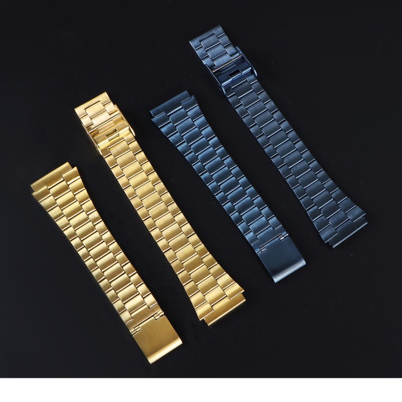 Cinturini adatti per orologi A158w/F91w/Ae1200 con tre lamiere in acciaio inossidabile per uomo e donna da 18 mm_voghion.com
