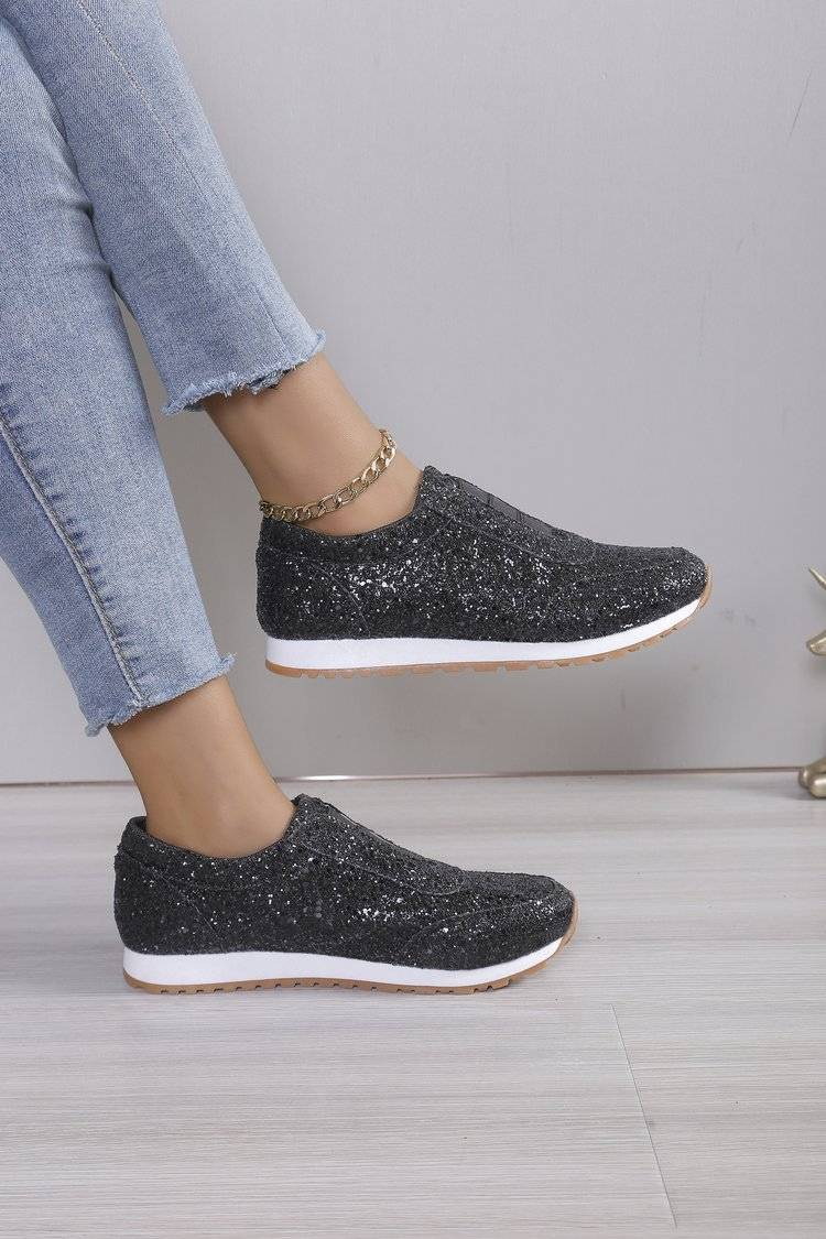 2024. gada pavasara jaunās, modernās, ikdienas, liela izmēra, mirdzošas, vienvietīgas kurpes, ērtas un vieglas sieviešu kurpes_voghion.com