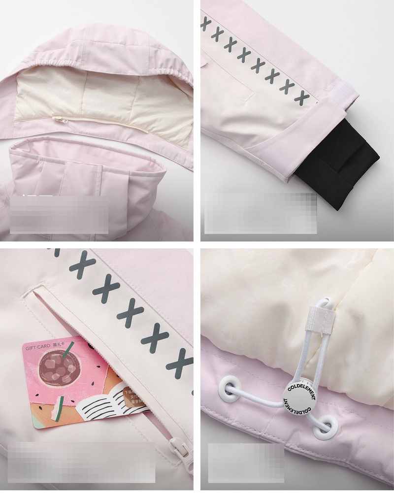 Kinderski-jas en -broekset - Cold Elements waterdicht sneeuwpak met 20K-classificatie, ademend polyester voor jongens en meisjes, hoge zichtbaarheid, kleurblokkering_voghion.com