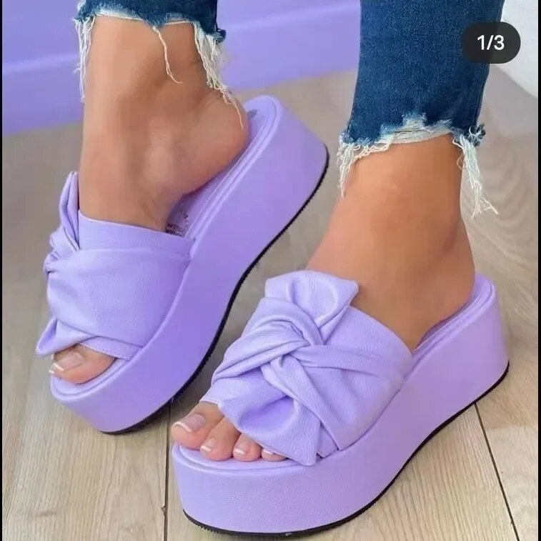 2023 Summer Platform Sandals for Women Fashion Casual Wedges Slippers Thick Sole Open Toes Outdoor Beach Woman_voghion.com