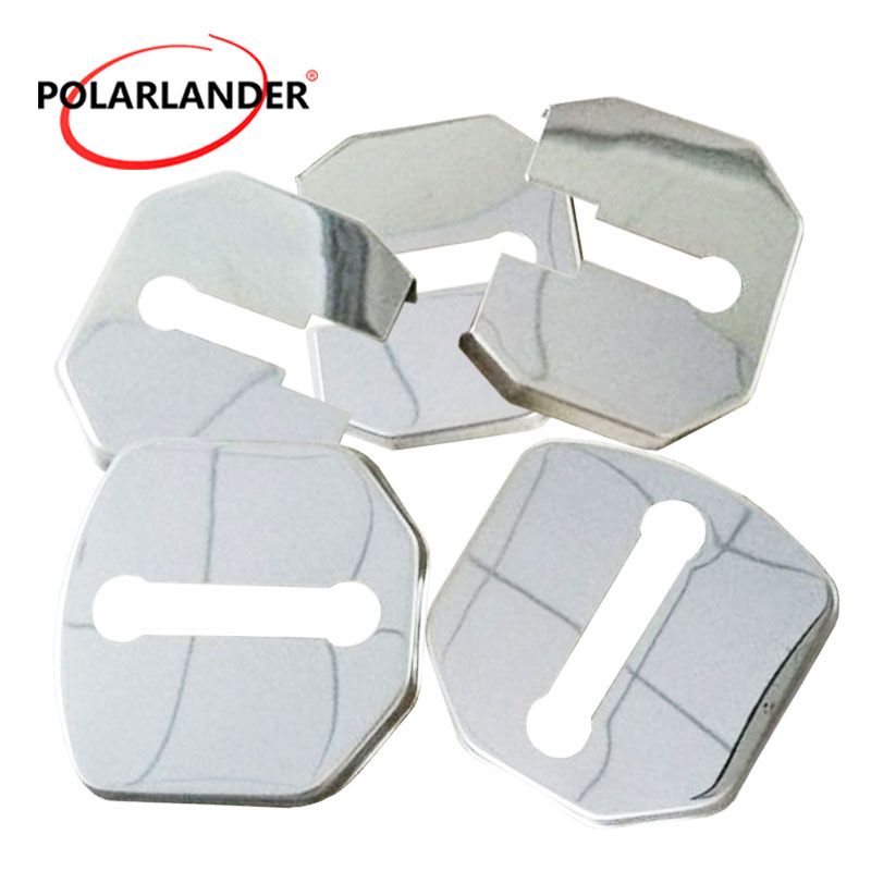 5 Pcs Accessories Vehicles Protective Car Door Lock Cover Stainless Steel 13 EcoSport Left 3 Right 2 for Ford_voghion.com