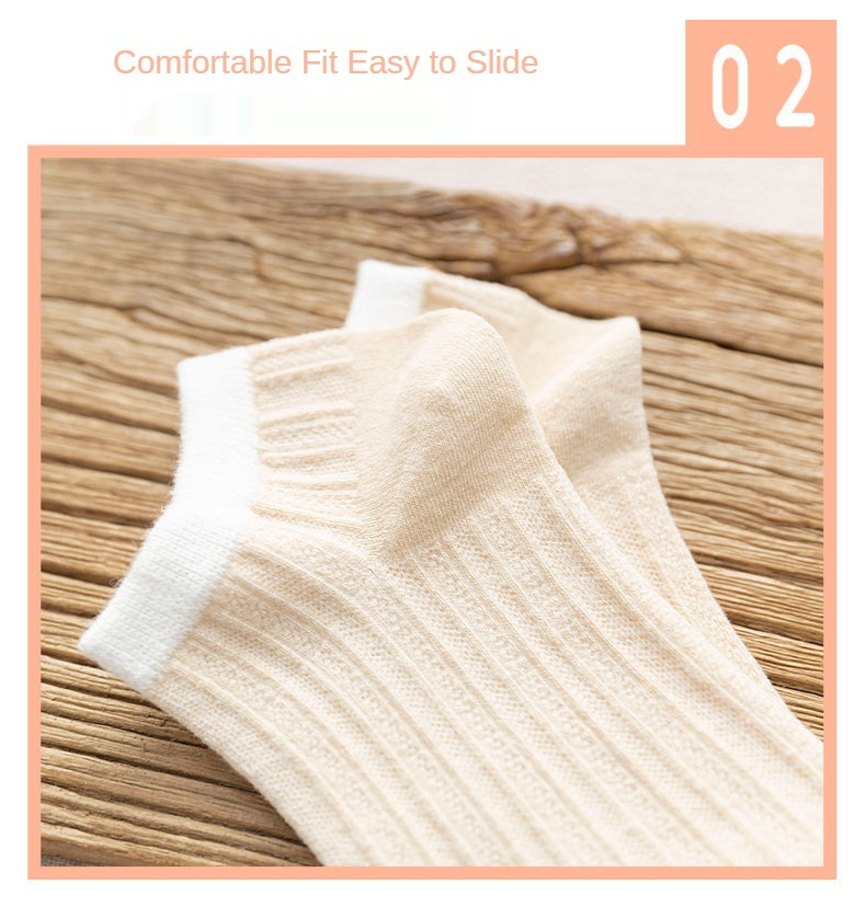 5 Paare/paket Frau Polyester Knöchel Unsichtbare Socken Stickerei Neuheit Nette Atmungsaktive Boot Kurze Socke Chausette_voghion.com