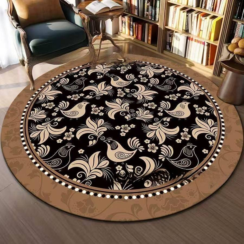 Home Textile Classic Living Room Decoration Round Water Absorbing Rapid Drying Diatomea Mud Floor Mat Studio Room Resistente allo sporco Resistente all'usura Tappeto_voghion.com
