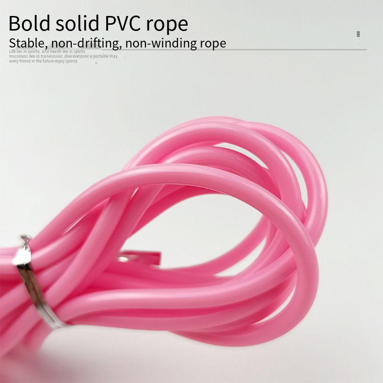 Impugnatura antiscivolo, corda in acciaio massiccio in PVC, corda per saltare regolabile per bambini, recinto per allenamento_voghion.com