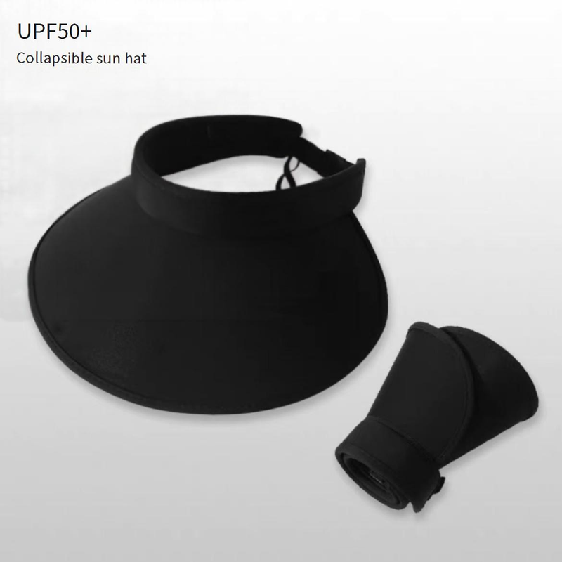Ice Silk Sun Hat - 360° UV Protection With Wide Brim & Foldable Design Summer Essential Open-Top Hat_voghion.com