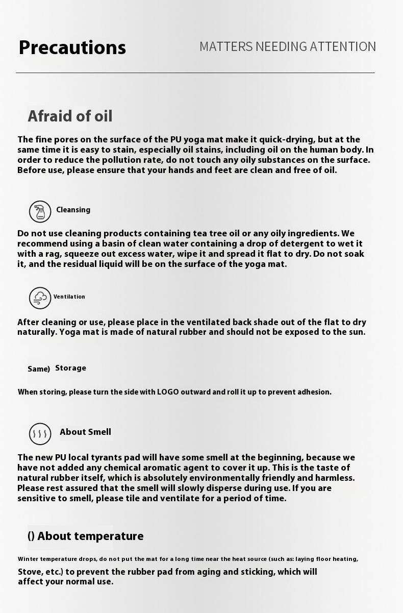 Tappetino da yoga in gomma naturale PU con saluto al sole, antiscivolo, per lo sport e il fitness, linea di postura, per la casa, spesso e resistente._voghion.com