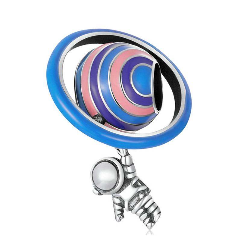 Accesorios para pulseras de cuentas con agujeros grandes de colores y amor de animales, hallazgos y componentes de joyería DIY_voghion.com
