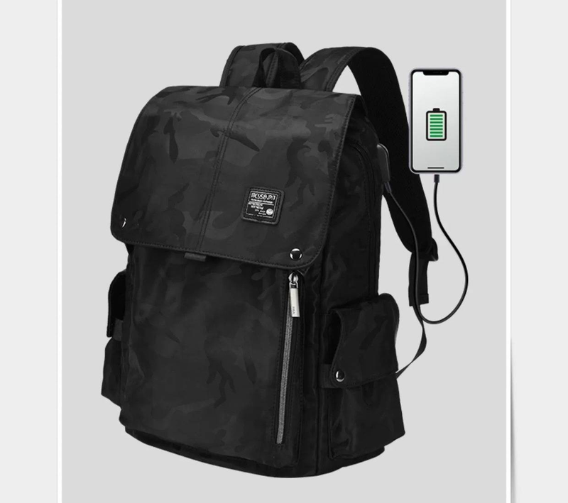 Stilvoller, wasserdichter Rucksack für Damen und Herren – Laptoptasche mit großer Kapazität aus Oxford-Gewebe, 15-Zoll-Fach_voghion.com