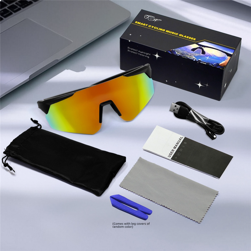 TROZUM QY-Pro2 Smart Sports Sunglasses For Cycling, Bluetooth Calling, UV Protection, Anti-Glare, Lightweight & Durable_voghion.com