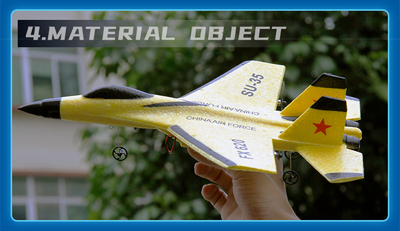 RC Foam Vliegtuig SU-35 Vliegtuig 2.4G Radio Control Zweefvliegtuig Afstandsbediening Gevechtsvliegtuig Zweefvliegtuig Vliegtuig Schuim Jongens Speelgoed voor Kinderen_voghion.com