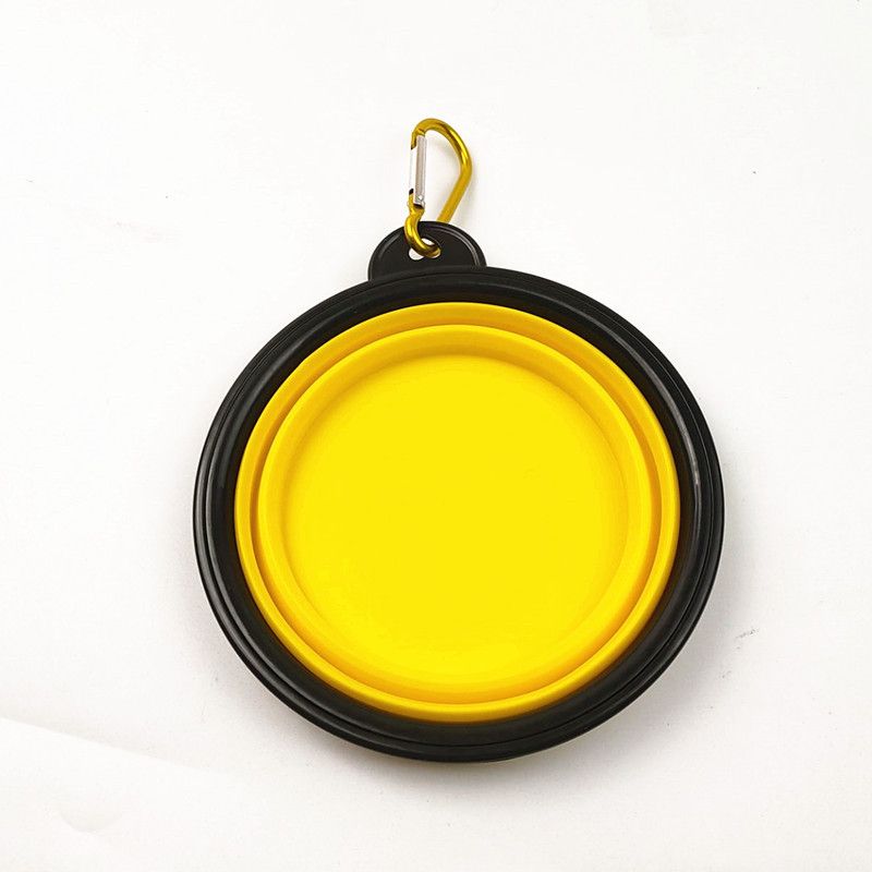New 350ml Folding Bowl With Keychain Pet Bowl Portable Travel Dog Bowl Convenient Cat Bowl Non-deformable Folding Bowl_voghion.com