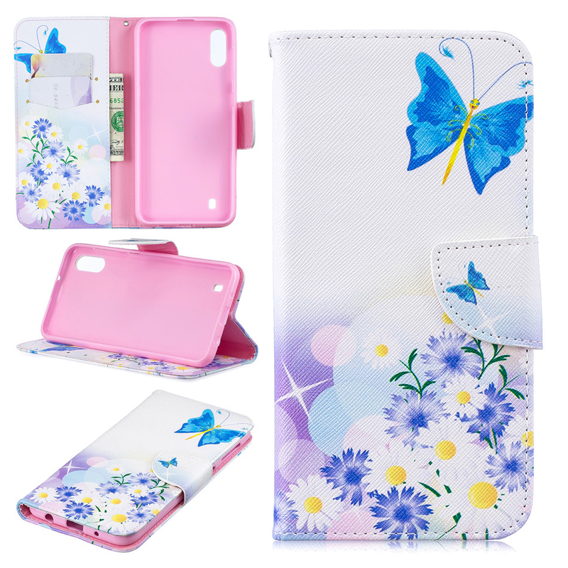 Söpö kotelo Samsung Galaxy A10 A10S A20E A20S A30 A40 A50 A51 A70 A71 S20 FE Ultra S10 S9 Plus magneettinahkalompakko C_voghion.com