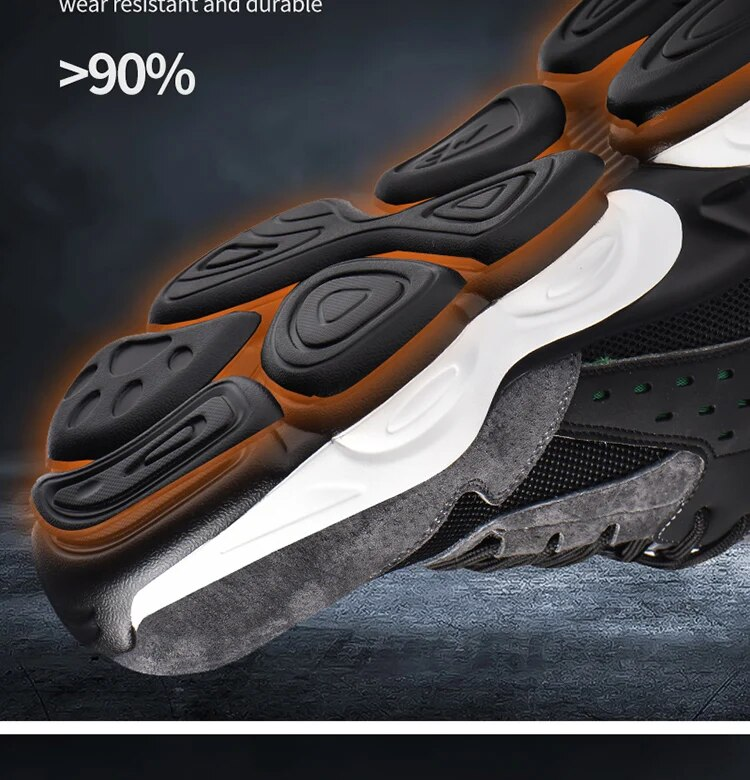 Zapatillas de deporte a prueba de pinchazos para hombre, botas de seguridad indestructibles con punta de acero, zapatos masculinos_voghion.com
