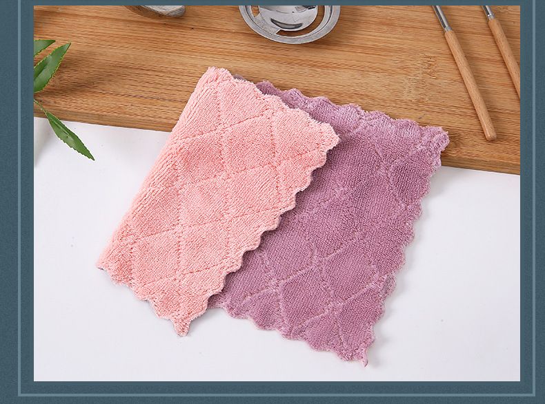 3 pçs/5 pçs/10 pçs toalha de microfibra absorvente pano de limpeza de cozinha antiaderente óleo prato toalha trapos guardanapos utensílios de mesa toalha de limpeza doméstica_voghion.com