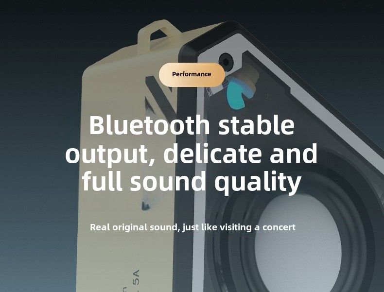 V2 Mini-Subwoofer, hohe Klangqualität, Bluetooth-Lautsprecher, tragbarer Desktop-Stereo-Mecha, kleine Stahlkanone_voghion.com