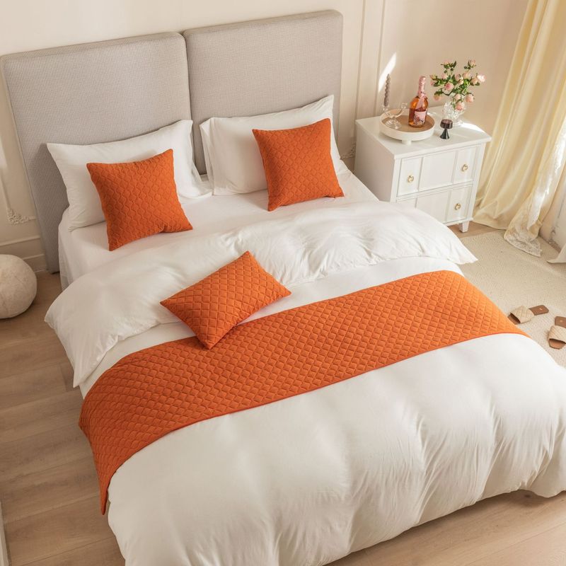 Semplice modello olandese in velluto ultrasonico a rombi per hotel, hotel, casa, letto, asciugamano, bandiera_voghion.com