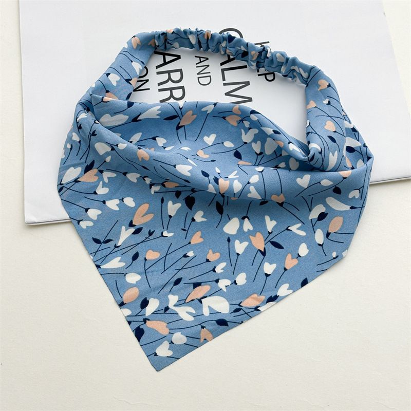 Nuovo piccolo fresco tessuto triangolo asciugamano elastico fascia per capelli 2024 donne elastico alto borsa testa asciugamano testa gioielli_voghion.com