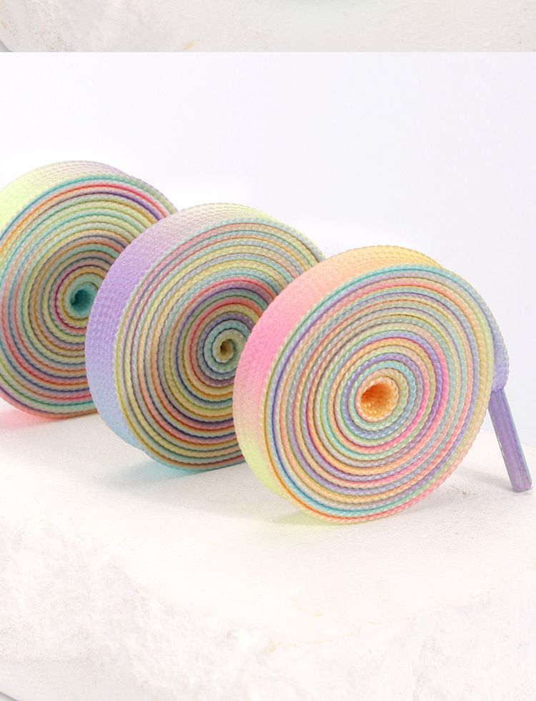 Lacci per scarpe color arcobaleno - Extra lunghi da 80 cm a 160 cm, resistenti ed eleganti per scarpe da ginnastica, casual e da lavoro_voghion.com