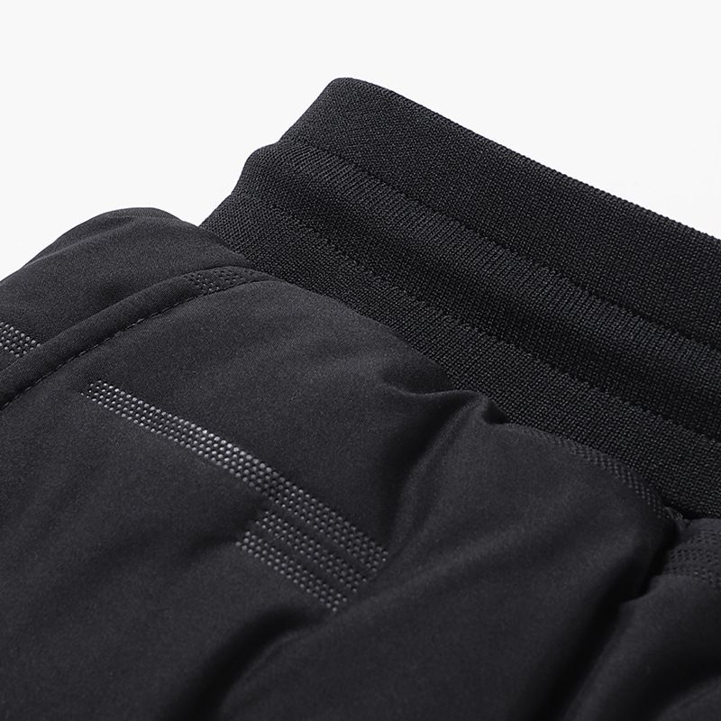 "Men's Fleece-Lined Winter Pants – Thickened Polyester Thermal Joggers With Elastic Waist (Black, M-5XL)"_voghion.com