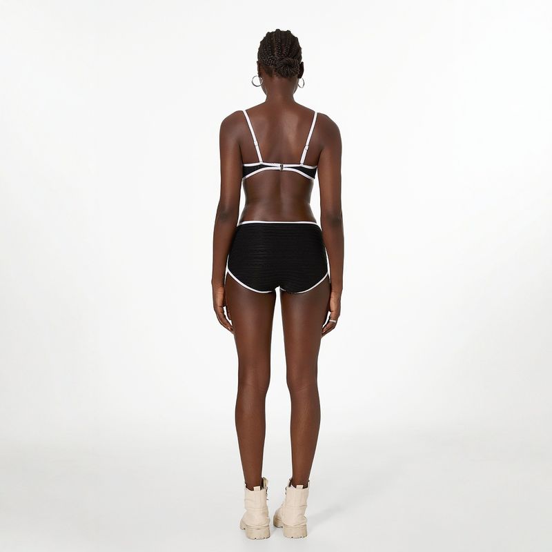 Neu Sommer Mädchen Gestreiften Pure Desire Grundlegende Bikini Abnehmen Heiße Quelle Zwei-Stück Badeanzug Für Frauen_voghion.com