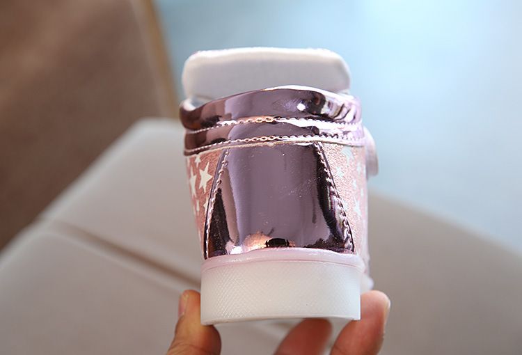 Breathable Velcro Flash Light For Children LED Light Single Shoes Princess Shoes Sports Shoes For Children_voghion.com