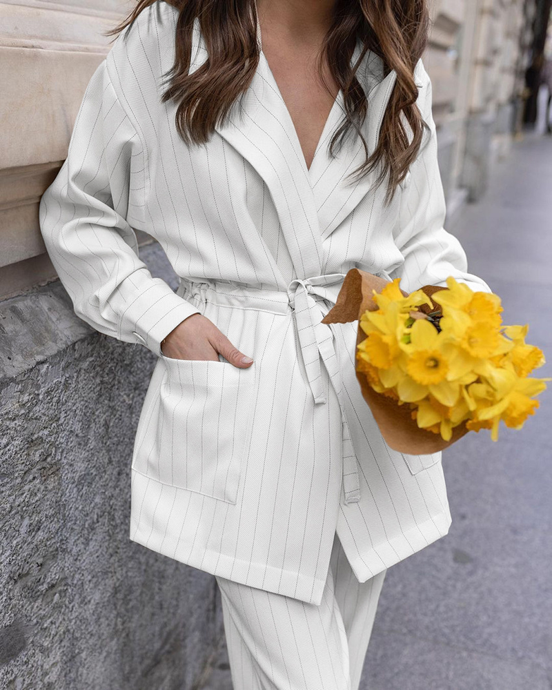 Women's suits fall new casual fashion street trend long-sleeved trousers._voghion.com