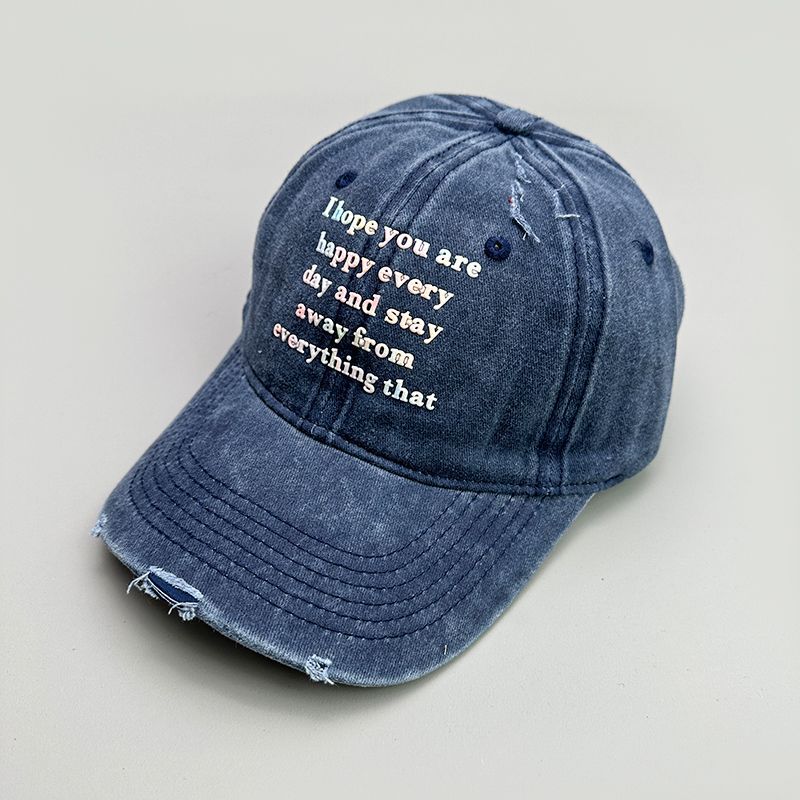 New letter baseball Korean version, spring/summer soft top, men's women's duckbill cap, show off face, versatile and_voghion.com