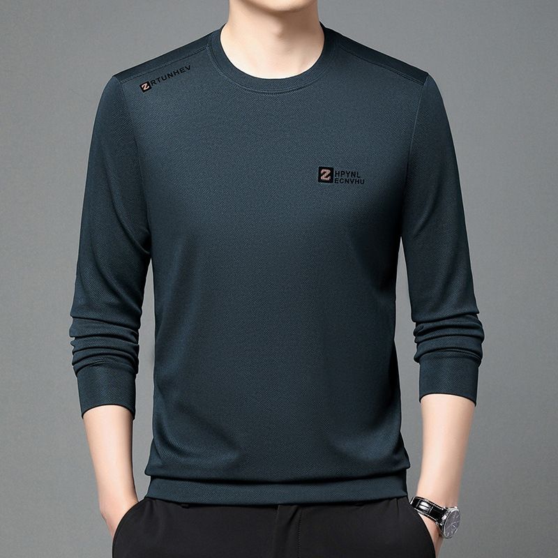 Frühling Rundhals-Sweatshirt Mode Koreanische Version Jugend Herren Lose Bedrucktes Top Base Shirt Strickpullover_voghion.com