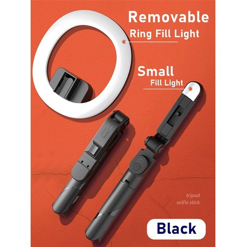 Mini Selfie Stick Led Ring Light Tripode Para Movil Palo Bluetooth Extensible Celular Lamparas Anillo De Luz Lamp_voghion.com