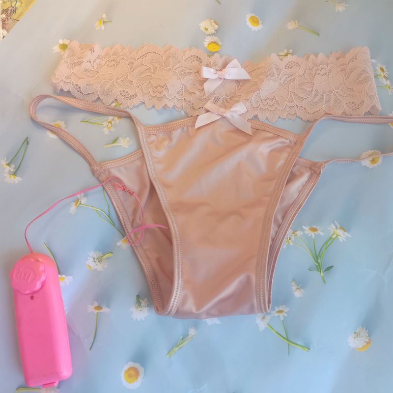 Can Hold Vibrator Briefs Sexy Intimates Half Sheath Glossy Silky Shorts Charming Temptation Female Lace_voghion.com