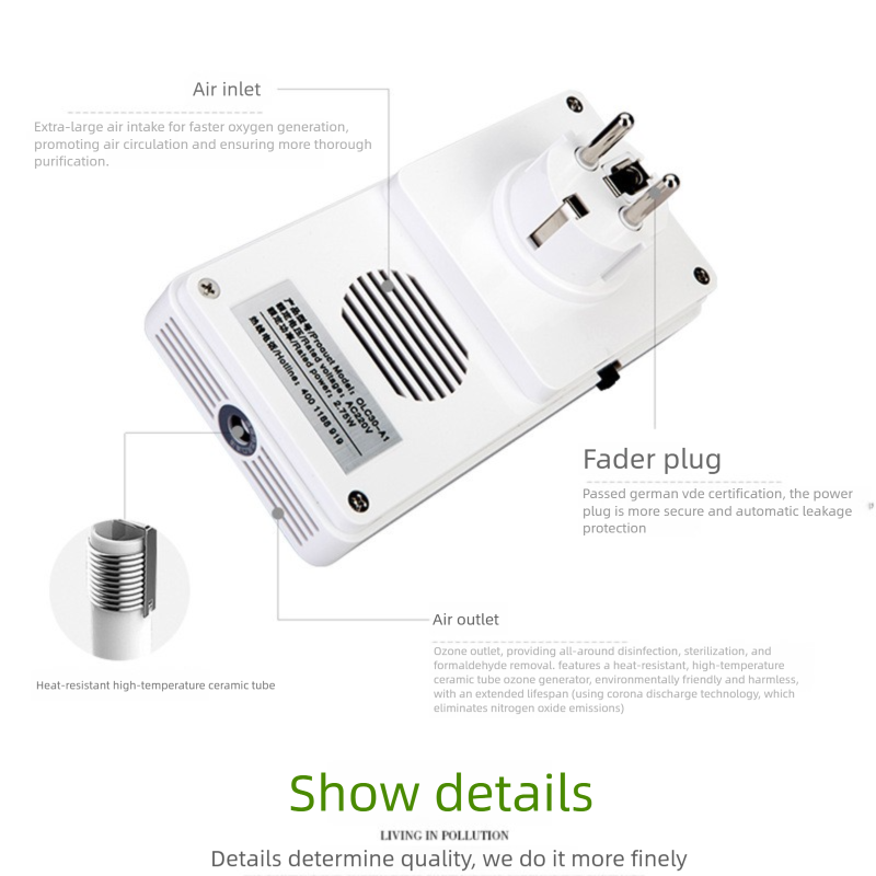 New Pet Deodorizing Household Bathroom Ozone Odor Removal Mechanical Knob Air Purifier_voghion.com