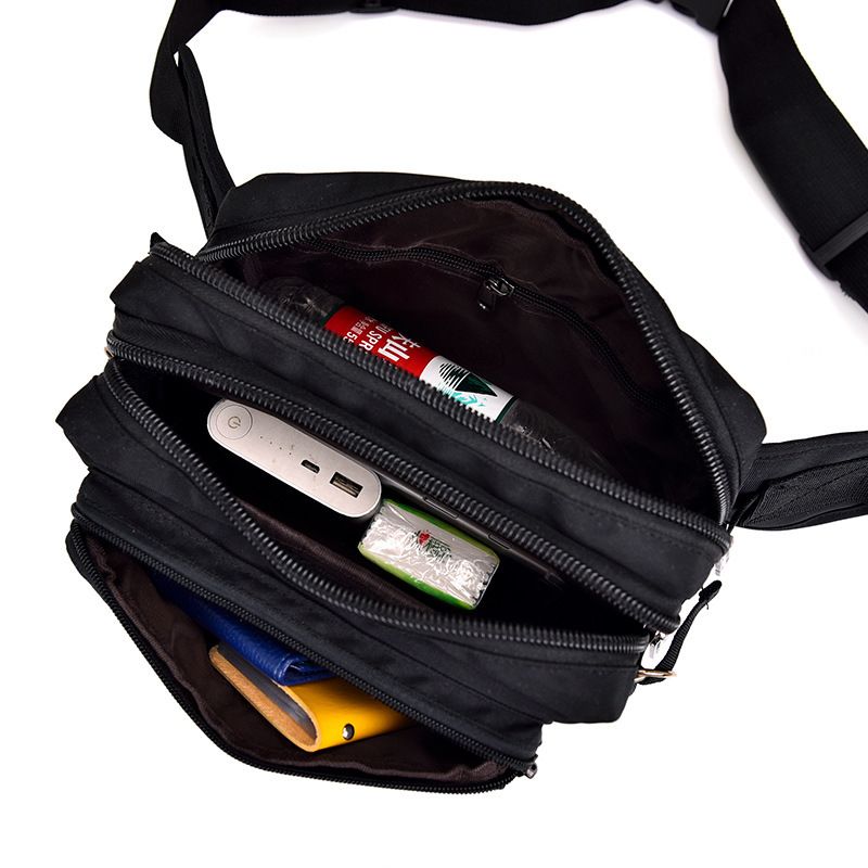 Oxford-Stoff Taille Radfahren Eng anliegende Anti-Diebstahl Kleine Crossbody Outdoor Sports Running Herrentasche_voghion.com