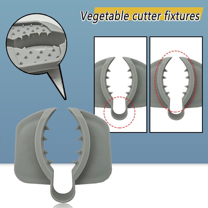 New Vegetable Cutter Slicing Safety Hand Guard Non-Slip Handle Kitchen Tool Clip_voghion.com