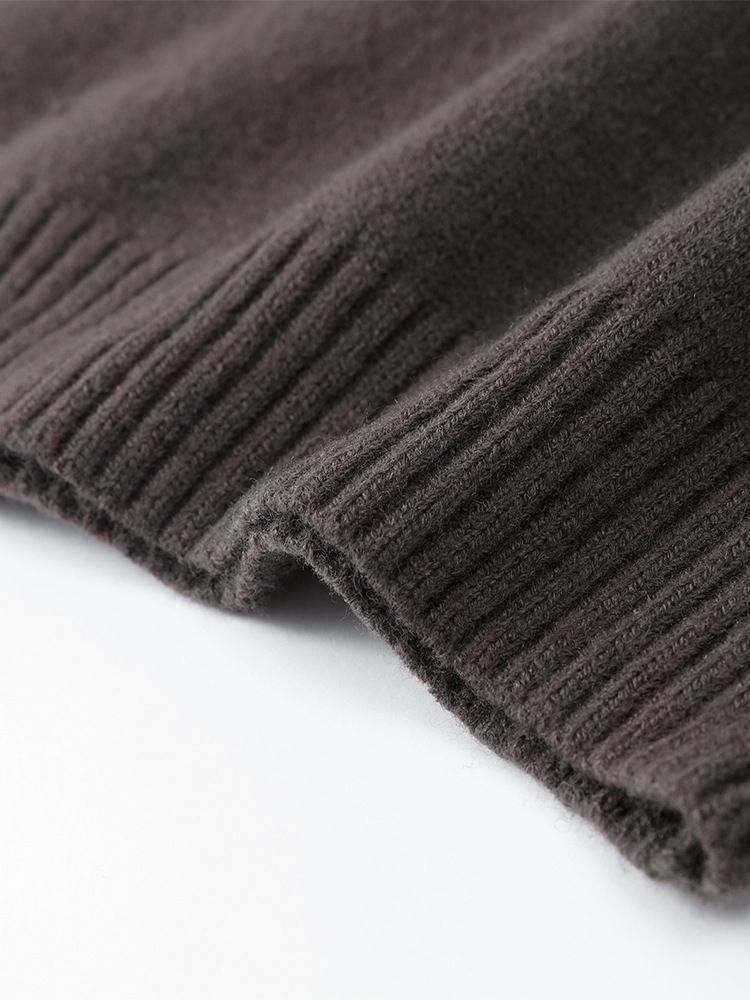 Women's Clothing Oversized Long-Sleeve Knit Sweater – Versatile Polyester Pullover For Effortless Office & Casual Style_voghion.com