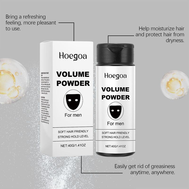 HOEGOA Volumengebendes, sanfte Inhaltsstoffe, No-Wash, flauschiges, frisches, erfrischendes Haarpuder_voghion.com