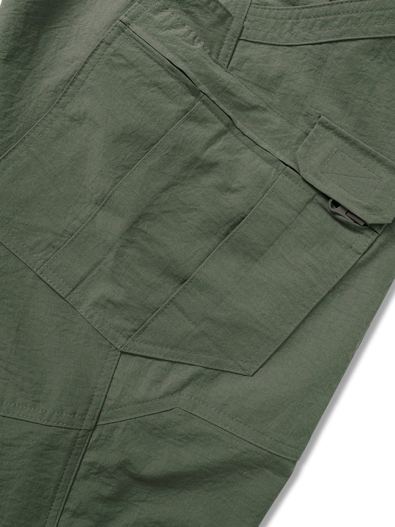 Men's Clothing Multi Functional Pockets Men's Lightweight Cargo Pants With Multiple Pockets & Button Fly, Breathable & Versatile For All Seasons_voghion.com