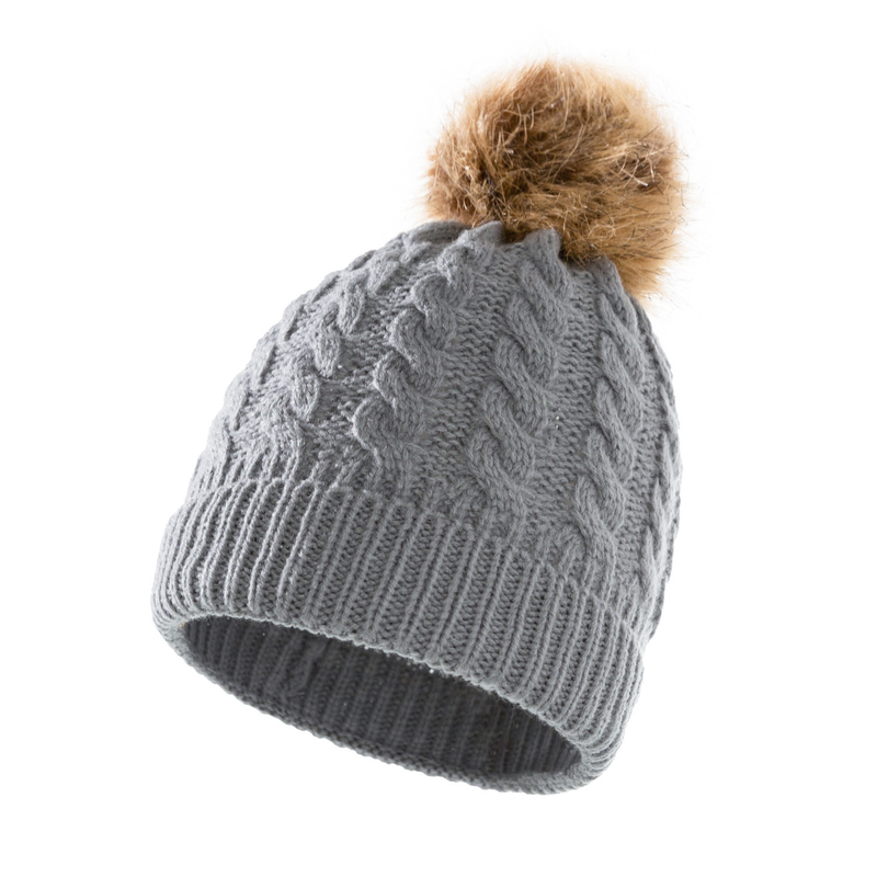 Baby clothing wool monochrome twist warm children's hat scarf gloves two or three sets_voghion.com