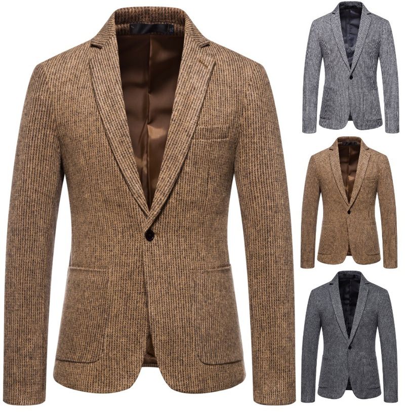 Giacca da uomo in lana, tendenza business casual minimalista e oversize per autunno e inverno_voghion.com