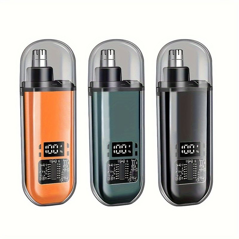 Adatto per uomini, tagliacapelli elettrico portatile per naso e orecchie con ricarica USB, design compatto e mini, ricarica rapida_voghion.com