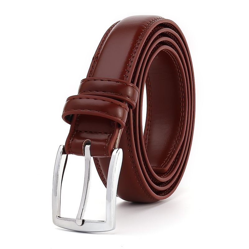 HOT fashionable business men's durable single pin buckle, multi-color optional, dark belt, daily wear_voghion.com