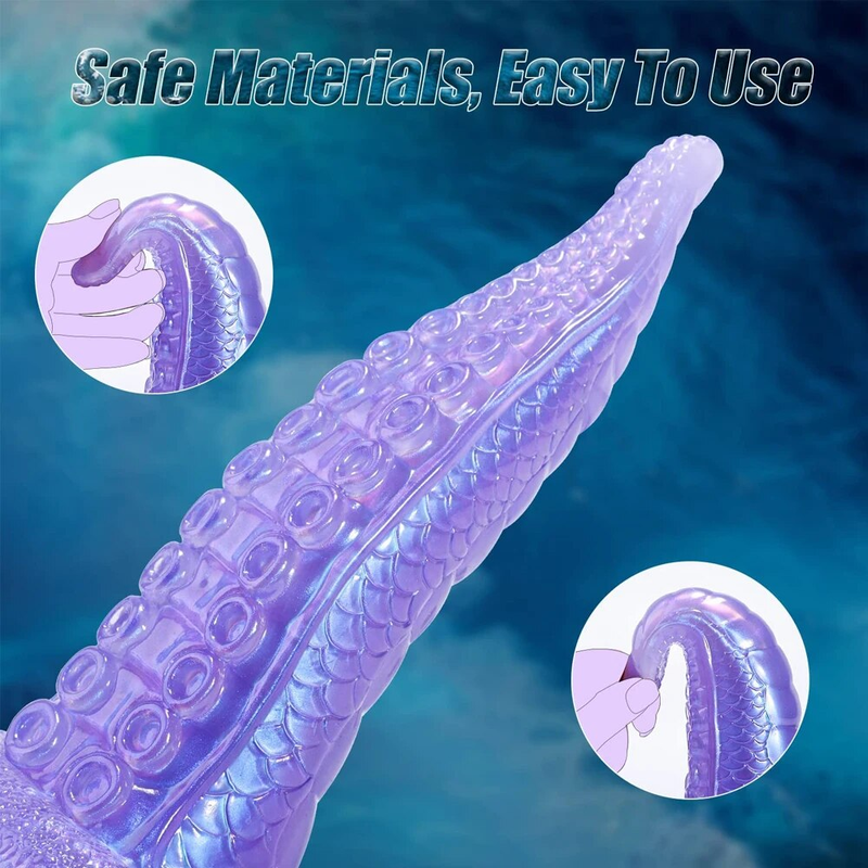 Enorme mostro lesbico anale dildo con ventosa tentacolo di polpo artificiale animale dildo giocattoli sessuali per donne adulte_voghion.com
