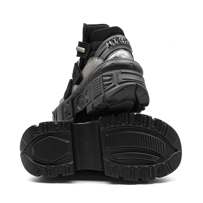 Summer Thick-Soled Punk Platform Tank Height-Increasing Unisex High-Top Shoes Women's Boots_voghion.com