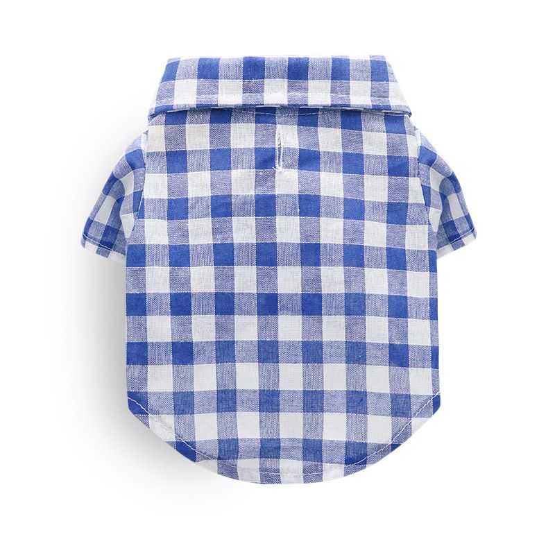 Pet Clothes Dog Shirt British Shorthair Blue Cat Teddy Spring Summer Thin New Casual Two-Legged_voghion.com