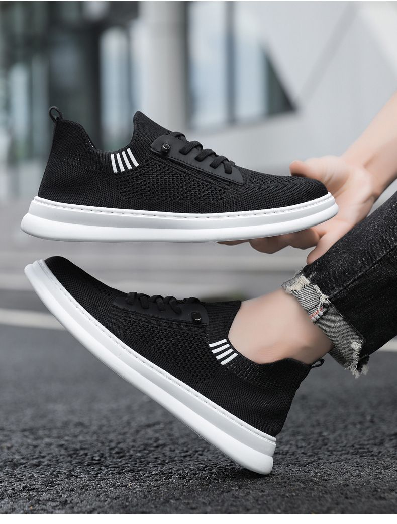 Men's Slip-On Sneakers - Breathable Knit Mesh Casual Shoes For Walking & Daily Wear (Lightweight Comfortable & Easy On/Off Design)_voghion.com