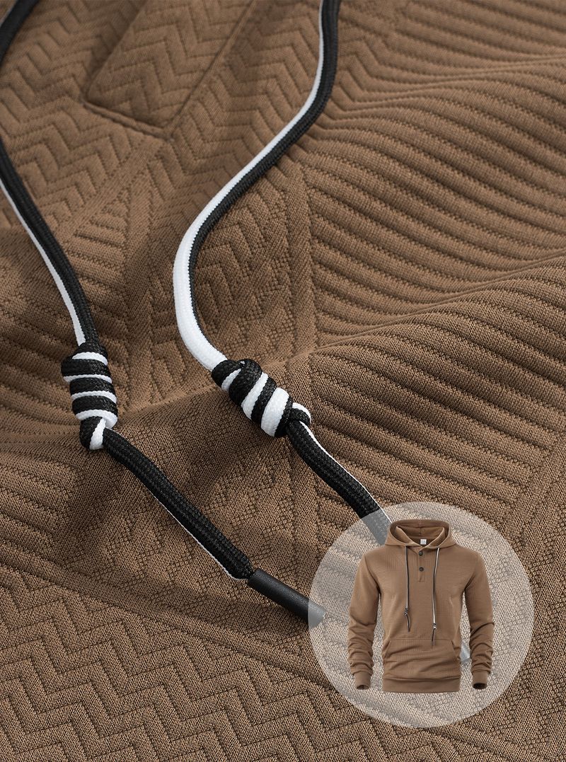 Men's Oversized Hooded Sweatshirt – Stretch Polyester Streetwear Pullover With Ribbed Hem (S-XXXL, Lightweight, Quick-Dry, Non-Iron Tech)_voghion.com